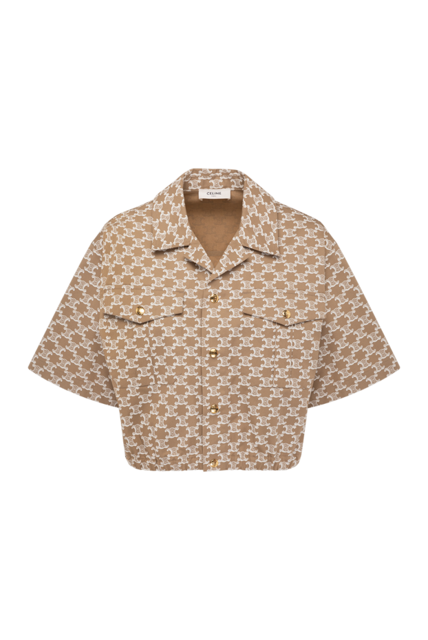 Celine woman women's beige blouse made of polyester and cotton buy with prices and photos 179187 - photo 1