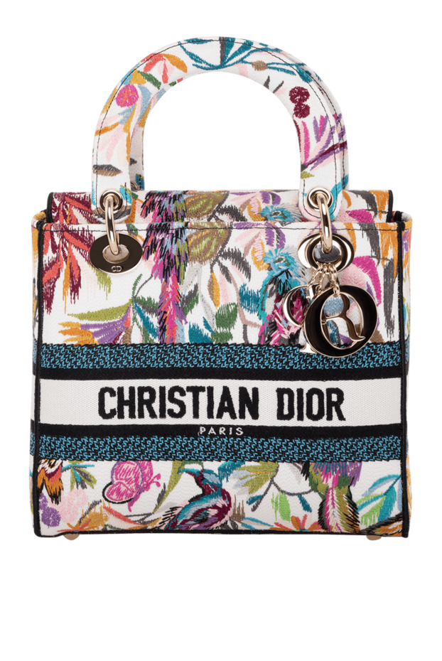 Dior woman women's blue textile bag buy with prices and photos 179200 - photo 1