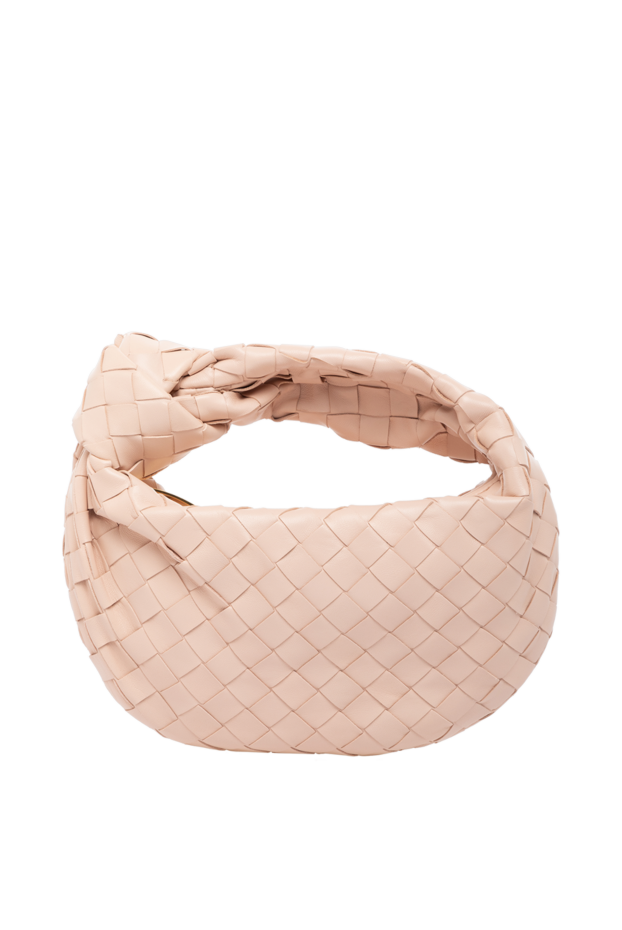 Bottega Veneta jodie mini woven leather tote bag in pink for women 179220 - photo 1