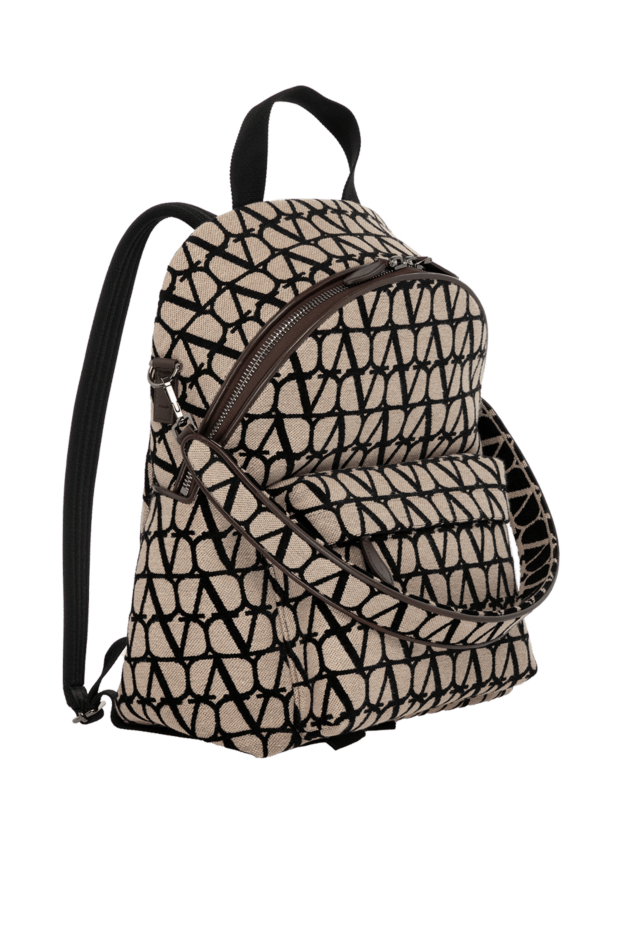 Valentino women's beige cotton backpack 179266 - photo 3