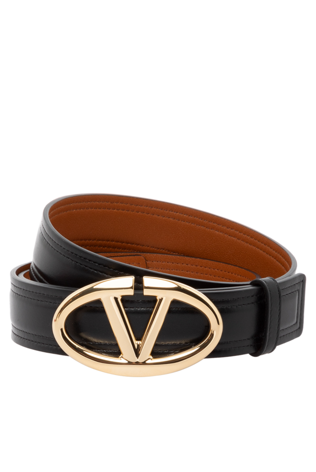 Valentino woman black women's belt made of genuine leather buy with prices and photos 179270 - photo 1