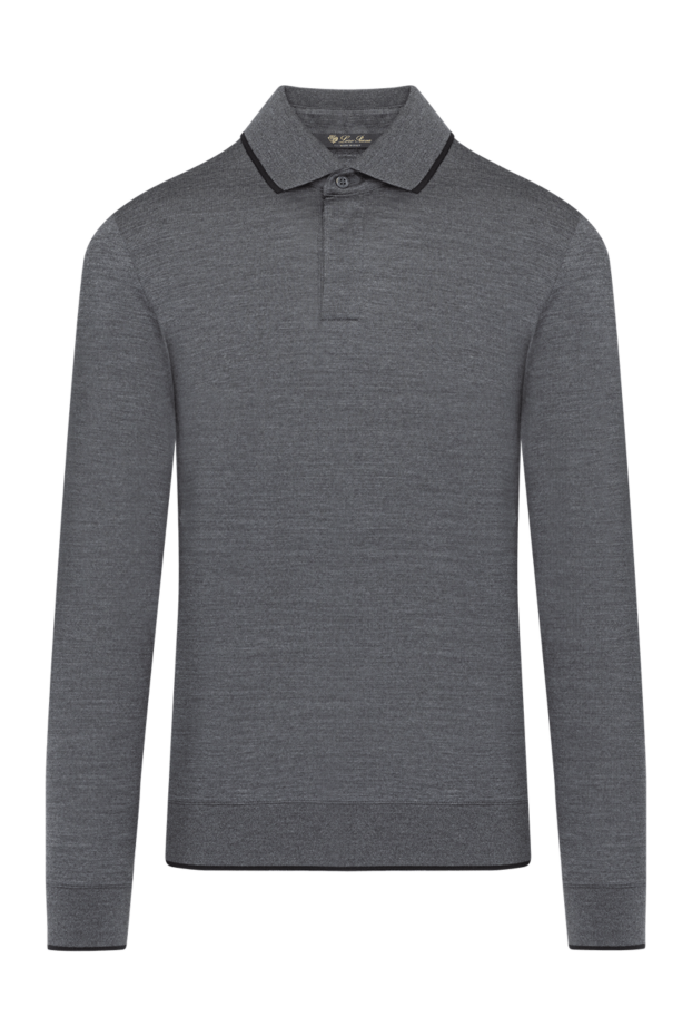 Loro Piana man long sleeve men's gray wool polo buy with prices and photos 179280 - photo 1