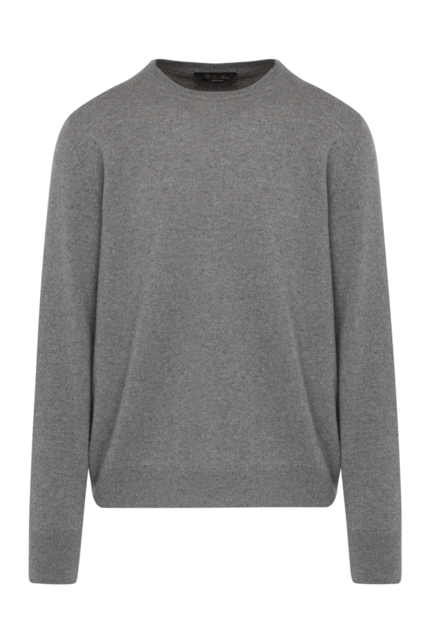 Loro Piana men's basic gray cashmere jumper 179285 - photo 1