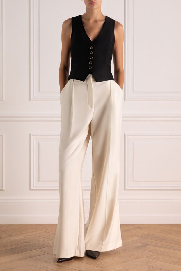Loro Piana women's white cashmere pants 179289 - photo 3