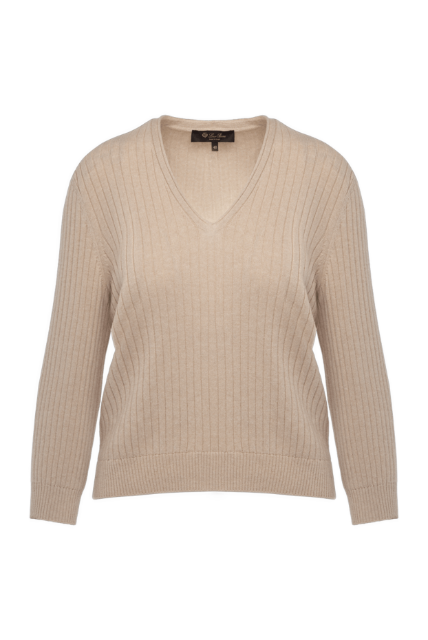 Loro Piana woman women's beige cashmere jumper buy with prices and photos 179298 - photo 1