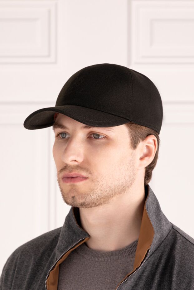 Loro Piana man men's black cashmere cap buy with prices and photos 179308 - photo 2