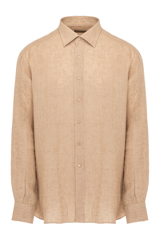 Stefano Ricci beige linen shirt for men 179357 - photo 1