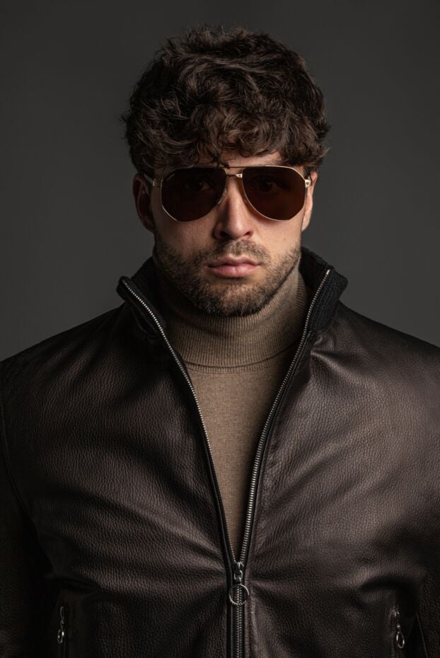 Seraphin men's black jacket made of genuine leather 179361 - photo 2