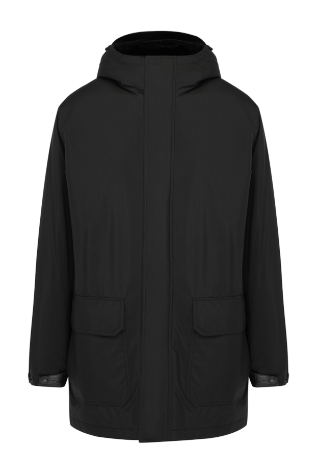 Seraphin чоловічі куртка на хутрі чоловіча чорна з нейлону купити фото з цінами 179378 - фото 1