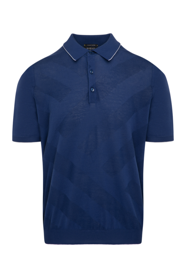 Svevo man men's blue cotton polo buy with prices and photos 179464 - photo 1