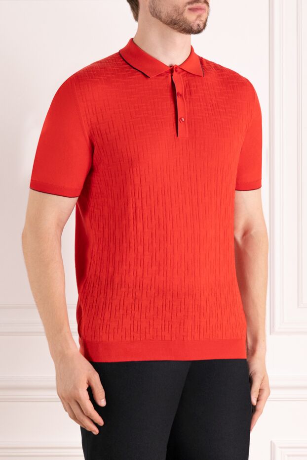 Svevo polo shirt in a vibrant shade with a textured weave pattern 179467 - photo 3