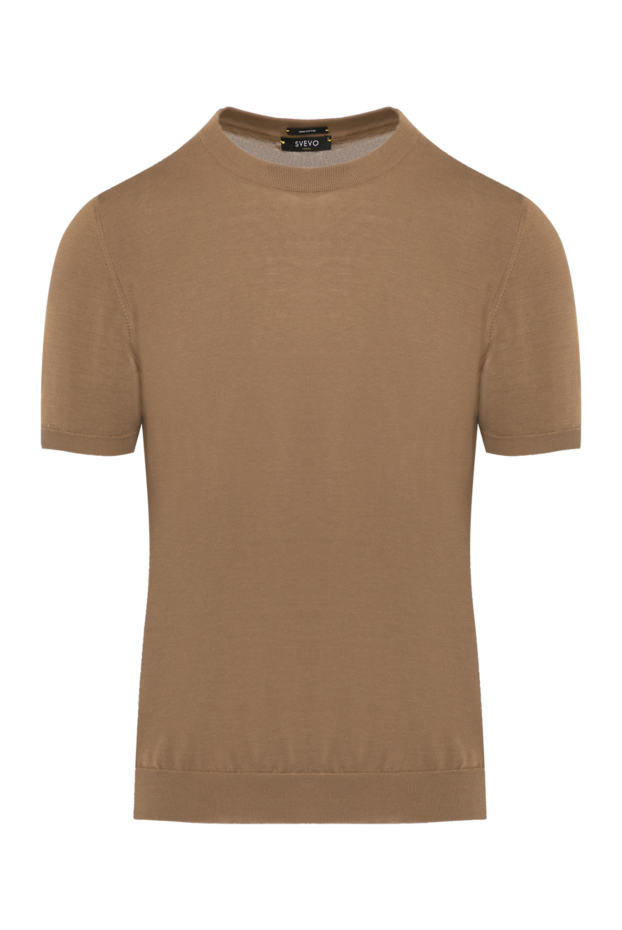 Svevo man short sleeve jumper for men, brown, cotton buy with prices and photos 179514 - photo 1