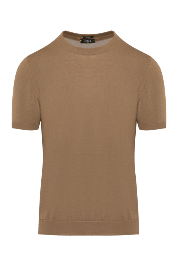 Svevo men's brown cotton short-sleeved jumper (markdown) 196949 - photo 1