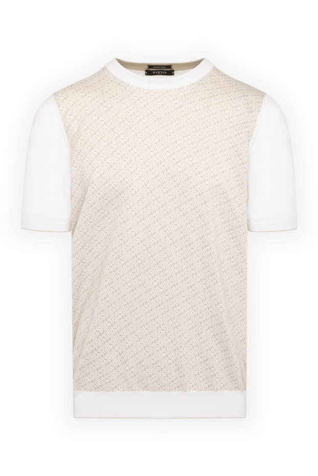 Svevo man men's beige cotton jumper with short sleeves buy with prices and photos 179517 - photo 1