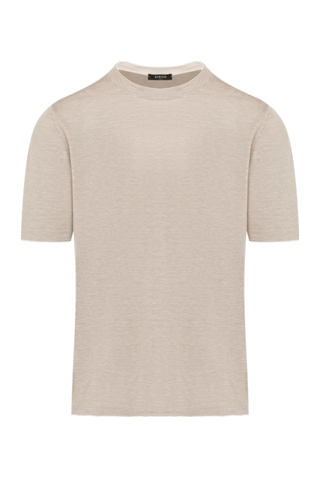 Svevo man men's beige cotton jumper with short sleeves buy with prices and photos 179518 - photo 1