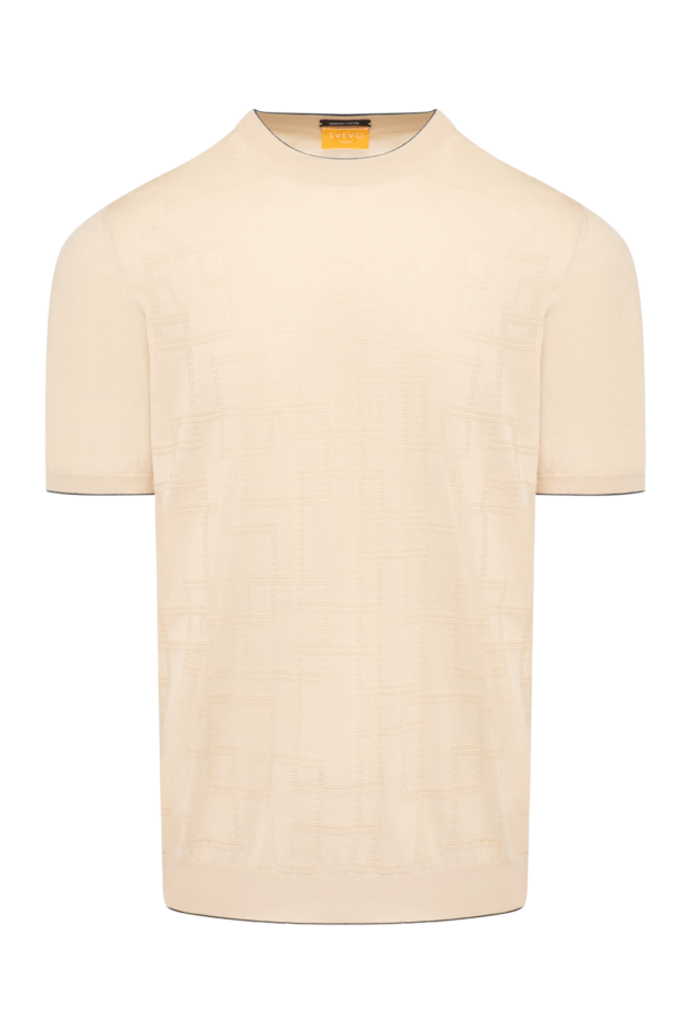 Svevo man men's beige cotton jumper with short sleeves buy with prices and photos 179519 - photo 1