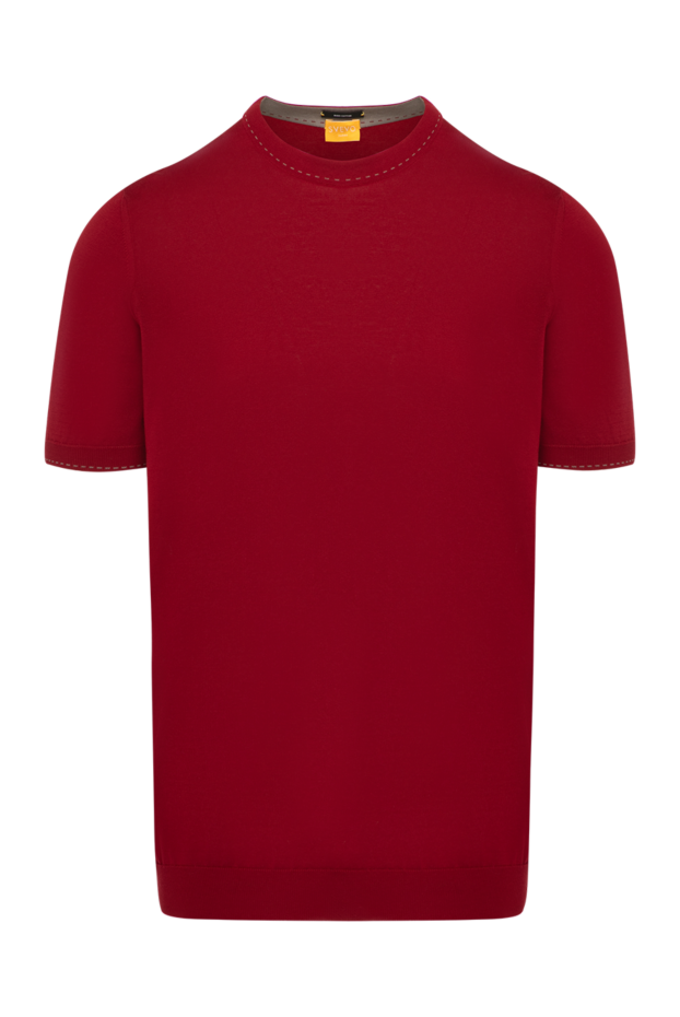 Svevo man men's burgundy cotton jumper with short sleeves buy with prices and photos 179520 - photo 1