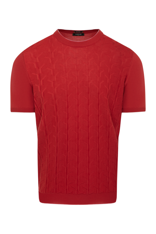 Svevo man short sleeve jumper for men, red, cotton buy with prices and photos 179523 - photo 1