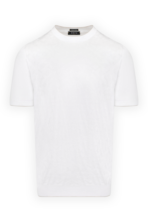 Svevo man men's white cotton jumper with short sleeves buy with prices and photos 179526 - photo 1