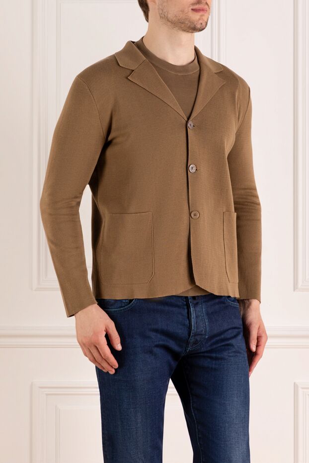 Svevo men's brown cotton jacket 179530 - photo 3