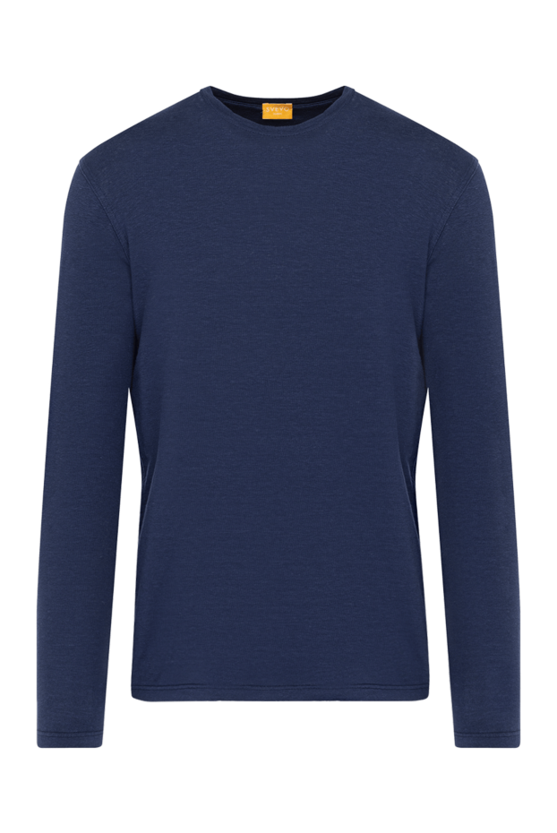 Svevo long-sleeved blue men's jumper made of linen and elastane 179540 - photo 1