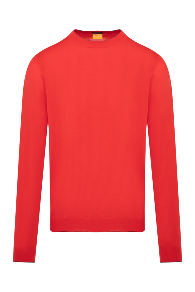 Svevo red linen jumper with long sleeves and a round neck (markdown) 195715 - photo 1