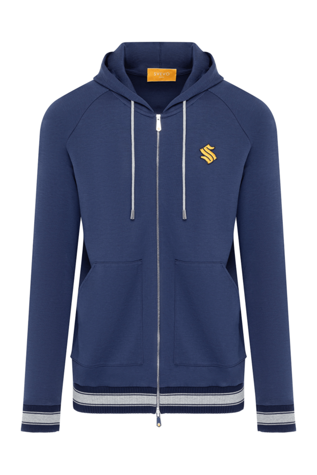 Svevo man men's blue sports jacket made of cotton and polyamide buy with prices and photos 179550 - photo 1