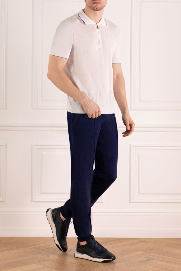 Svevo man men's blue cotton trousers buy with prices and photos 179554 - photo 2