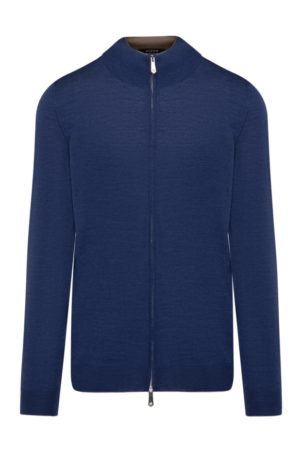 Svevo man men's blue cardigan made of wool and silk buy with prices and photos 179569 - photo 1