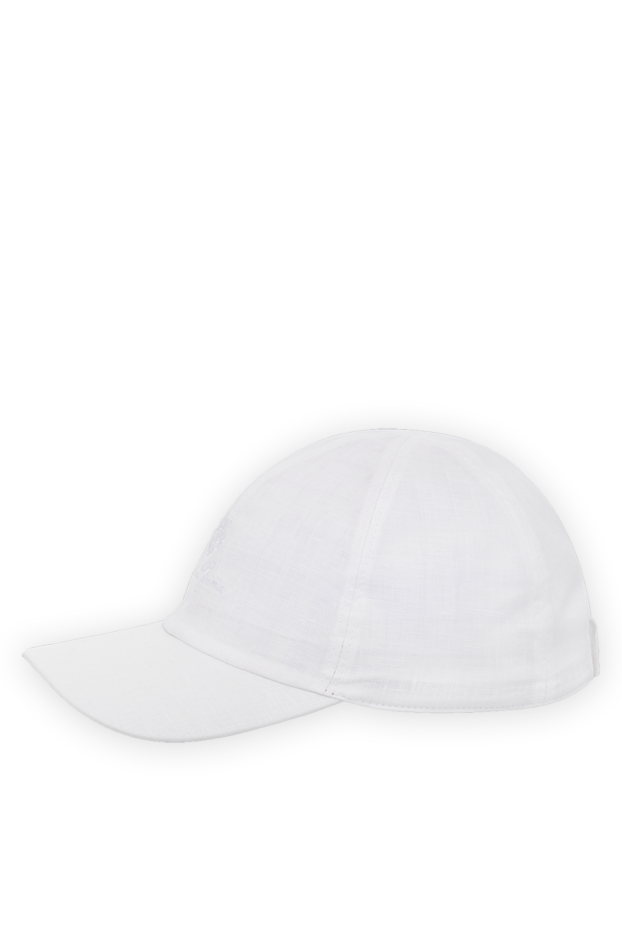 Loro Piana men's white cap made of linen 179696 - photo 3
