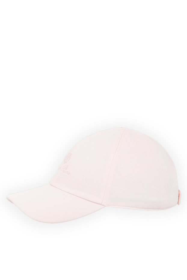 Loro Piana кепка чоловіча рожева з бавовни 179700 - фото 3