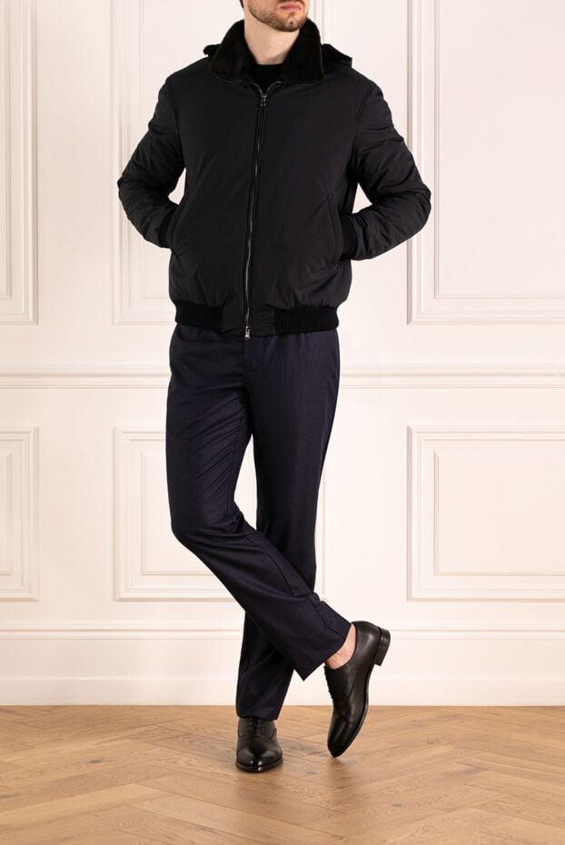 Barba Napoli men's fur jacket blue 179713 - photo 2