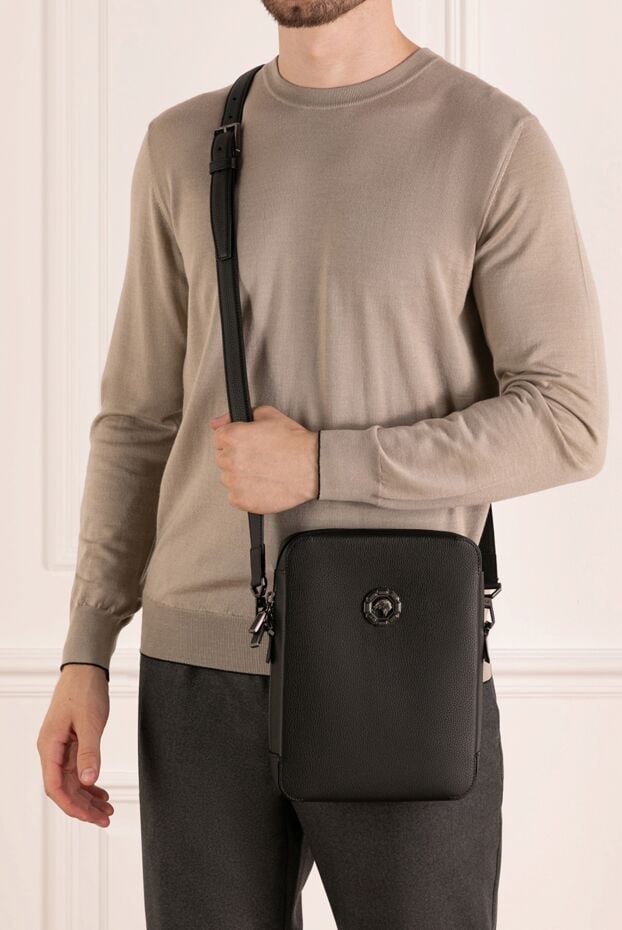 Stefano Ricci shoulder bag for men black calfskin leather 179727 - photo 2