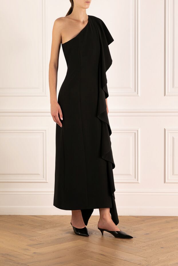 Fleur de Paris black one-shoulder asymmetrical evening dress 179770 - photo 3