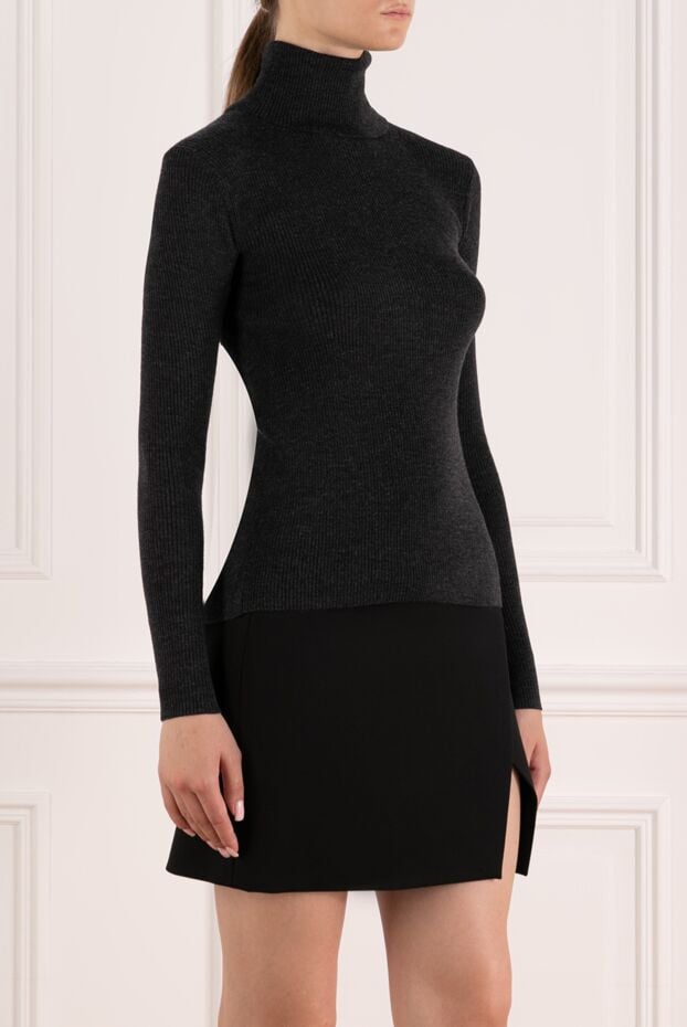 P.A.R.O.S.H. гольф жіночий сірий із вовни 179781 - фото 3