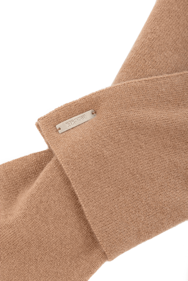 Moorer beige cashmere scarf with a loop for men 180170 - photo 3