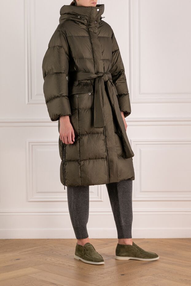 Moorer women's green polyamide down jacket 180175 - photo 3