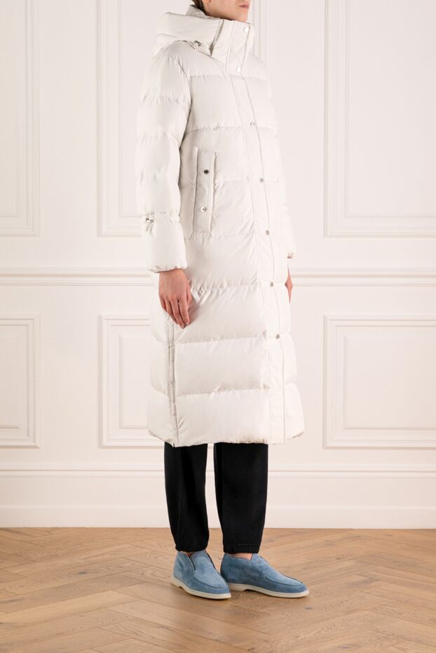Moorer women's down jacket white made of polyester 180191 - photo 3