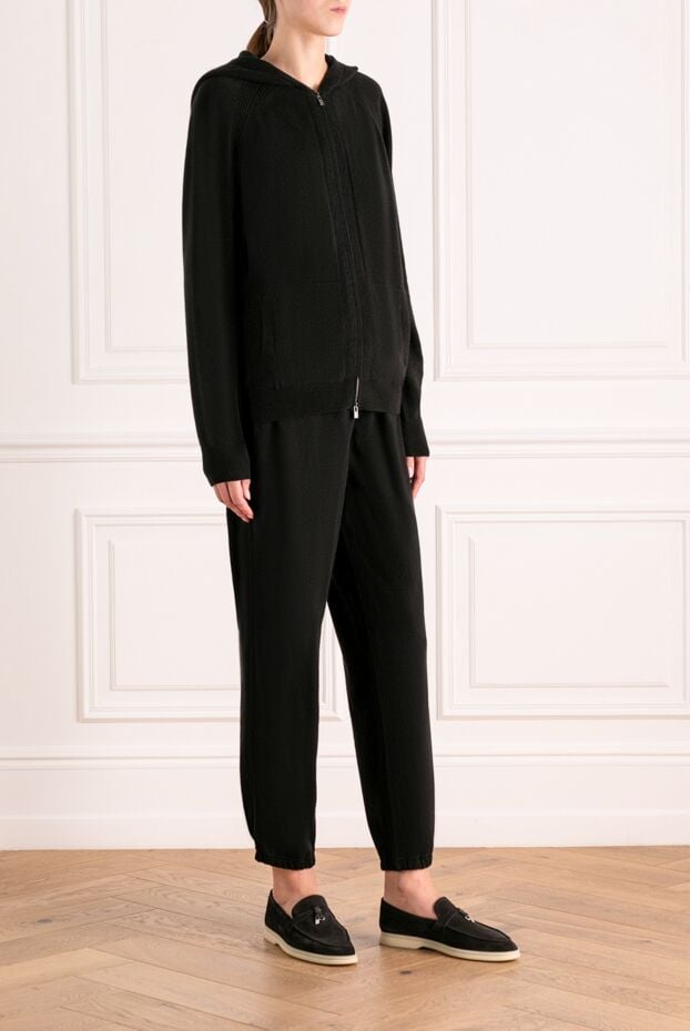 Loro Piana walking suit for women black cashmere 180213 - photo 3