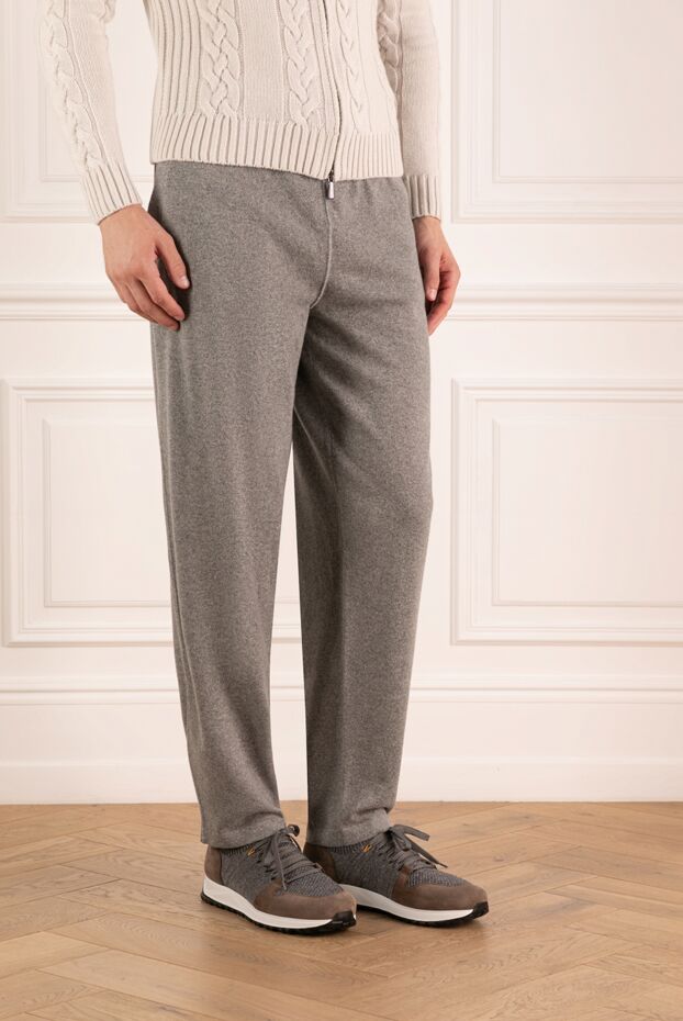 Loro Piana men's gray cashmere pants 180217 - photo 3