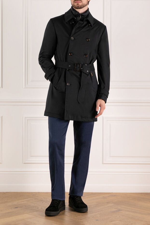 Moorer men's blue coat made of polyester and polyurethane. 180218 - photo 3