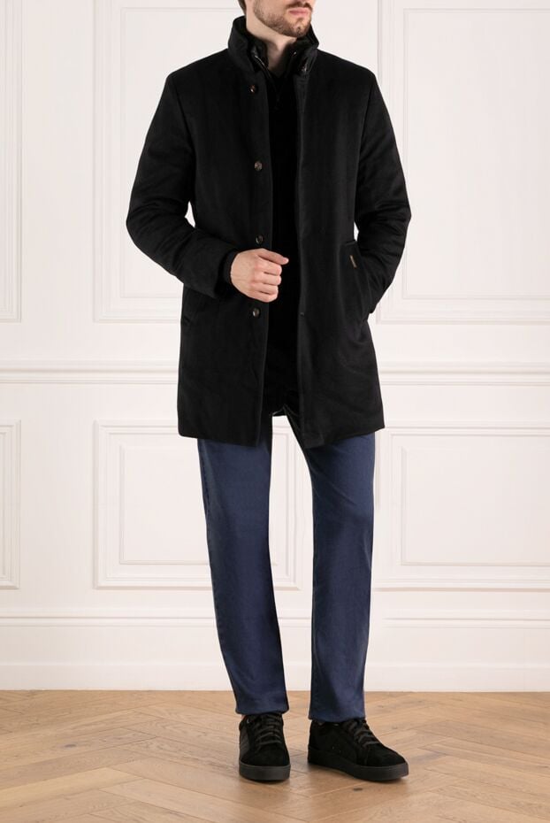 Moorer men's blue cashmere coat 180223 - photo 2
