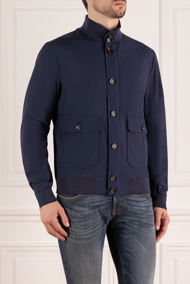 Moorer men's structured jacket with a stand-up collar and large buttons 180225 - photo 3
