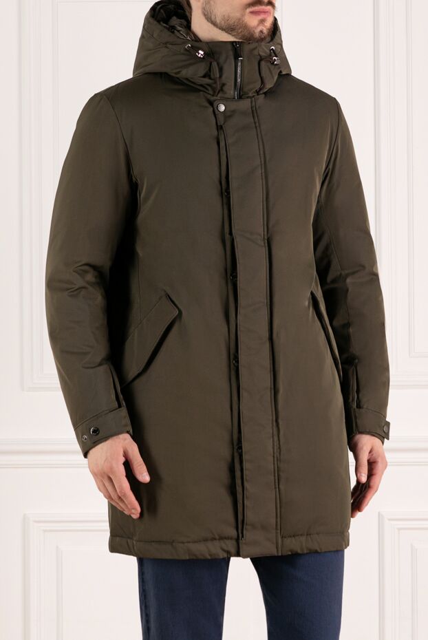 Moorer men's green jacket made of polyester and cotton 180228 - photo 3