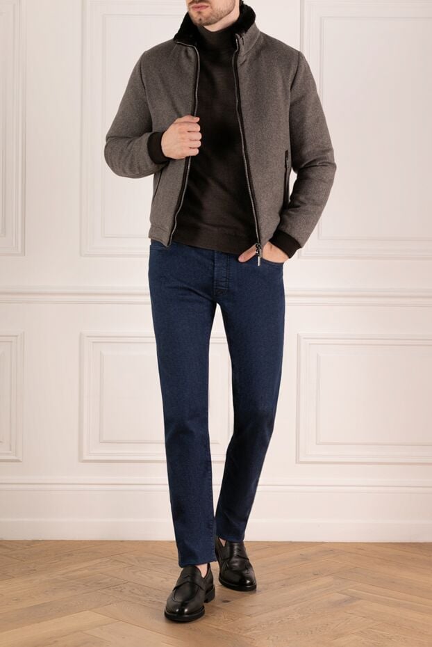 Moorer men's gray cashmere jacket 180232 - photo 2