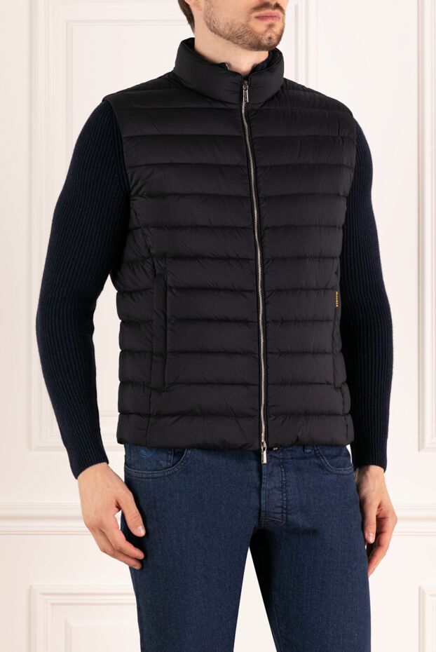 Moorer men's blue vest made of polyamide and polyurethane. 180235 - photo 3
