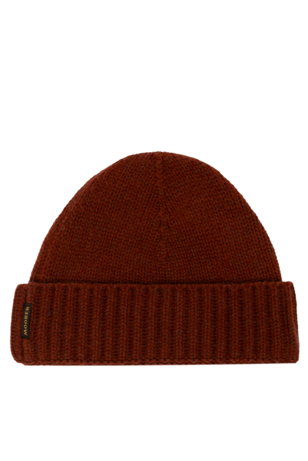 Moorer men's burgundy cashmere hat 180253 - photo 1