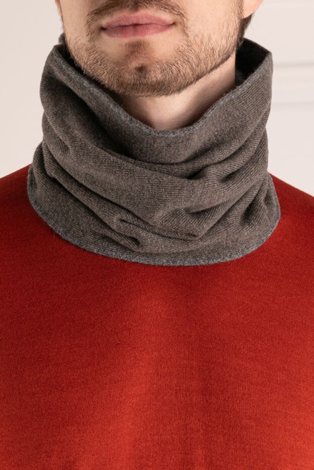 Moorer man men's gray cashmere scarf buy with prices and photos 180300 - photo 2