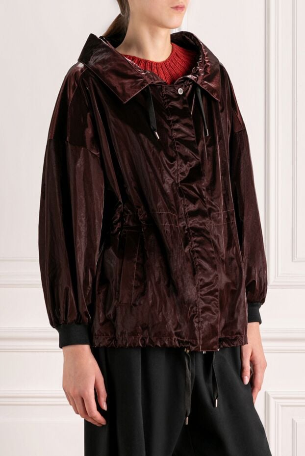 Moorer women's burgundy jacket made of nylon and polyurethane. 180320 - photo 3