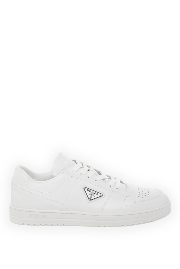 Prada white men's sneakers made of genuine leather 180331 - photo 1